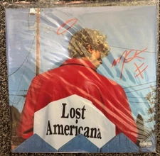 MGK lost Americana Vinyl LP SIGNED Soda Pop Bottle Clear Vinyl w/ HALO DOODLE