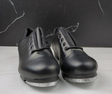 NEW JooCare Dance Class Black Leather Jazz Tap Shoes Adult Men's Sz 11.5