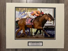 Beholder / Songbird 2015 Breeders' Cup Distaff  8x10 Double Signed and Matted