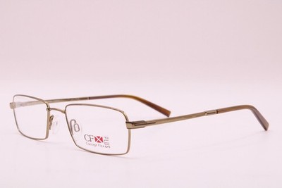 NEW CONCEPT FLEX CFX CX11404 GOLD BROWN AUTHENTIC EYEGLASSES 52-19