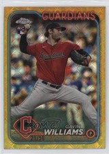 2024 Topps Chrome Logofractor Edition Gold Refractor 21/50 Gavin Williams 0vf5