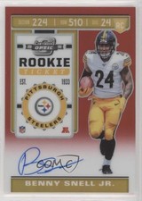 2019 Contenders Optic Rookie Ticket Red Prizm /199 Benny Snell Jr #104 Auto fm0