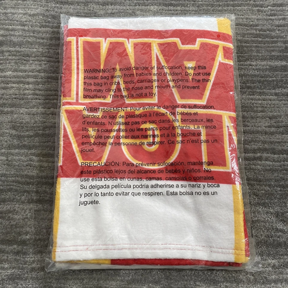 Toalha de praia Calgary Flames 30x60 vermelha amarela NHL hóquei noroeste nova oficial - Imagem 3 de 3