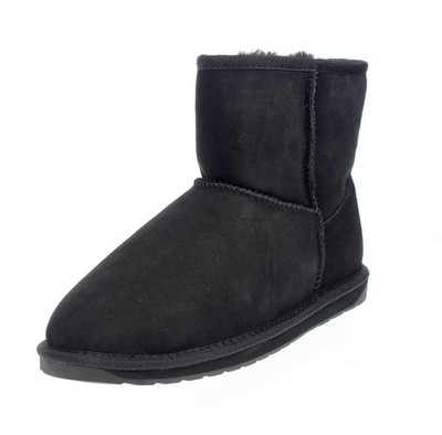 Emu Stinger Mini - schwarze Schafstiefeletten - Größe 38 [7 US 24cm] Schuhe