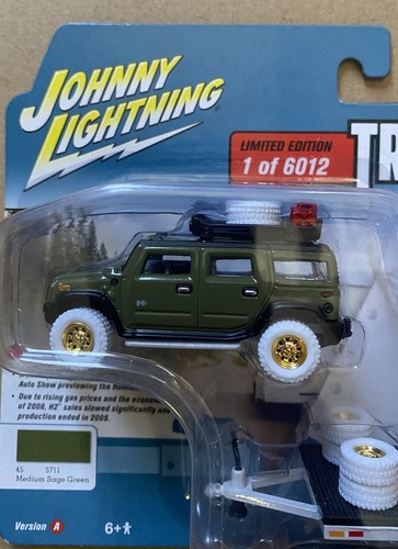 Johnny Lightning Chase Limited Edition Truck and Trailer 2004 Hummer - Picture 2 of 7