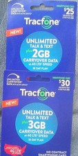 TracFone Prepaid Unlimited Talk Text 3GB 30-Day BUY 30 CARD GET 25 CARD FREE