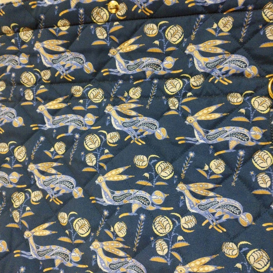 Bolso de Mano ROOTOTE Klaus Harpaniemi Collab Acolchado Azul Marino Finlandia Bolso de Diseñador Foto 4 de 4