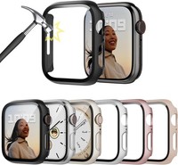 HüLle Mit Schutzfolie FüR Apple Watch Series 7-9 45Mm 6-StüCk Set 6 StüCk