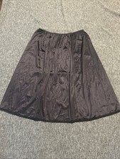Vintage Black Inner Images Half Slip Size 18/20 Length 28 Inches