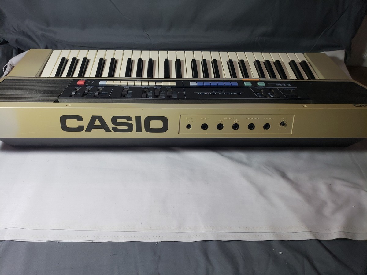 Casio Casiotone Portable Electronic Keyboard Model CT-430 Tested Works  Great