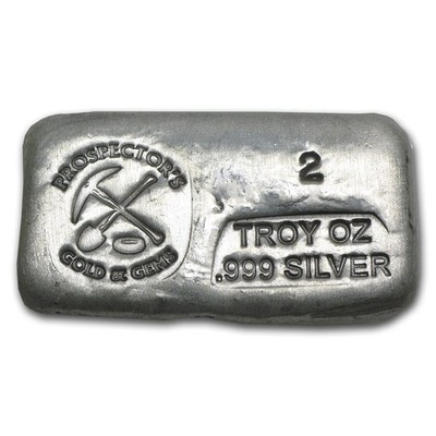 2 oz Hand Poured Silver Bar - PG & G | eBay