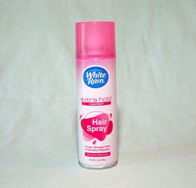 2-Pack White Rain Hair Spray Extra Hold Scented 7oz