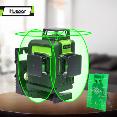 HUEPAR Grün Licht 360° Selbstnivellierend Kreuzlinienlaser
