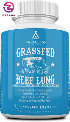 Grass Fed Beef Lung Supplement with Liver, 500Mg, Lung and Liver Supplement Supp
