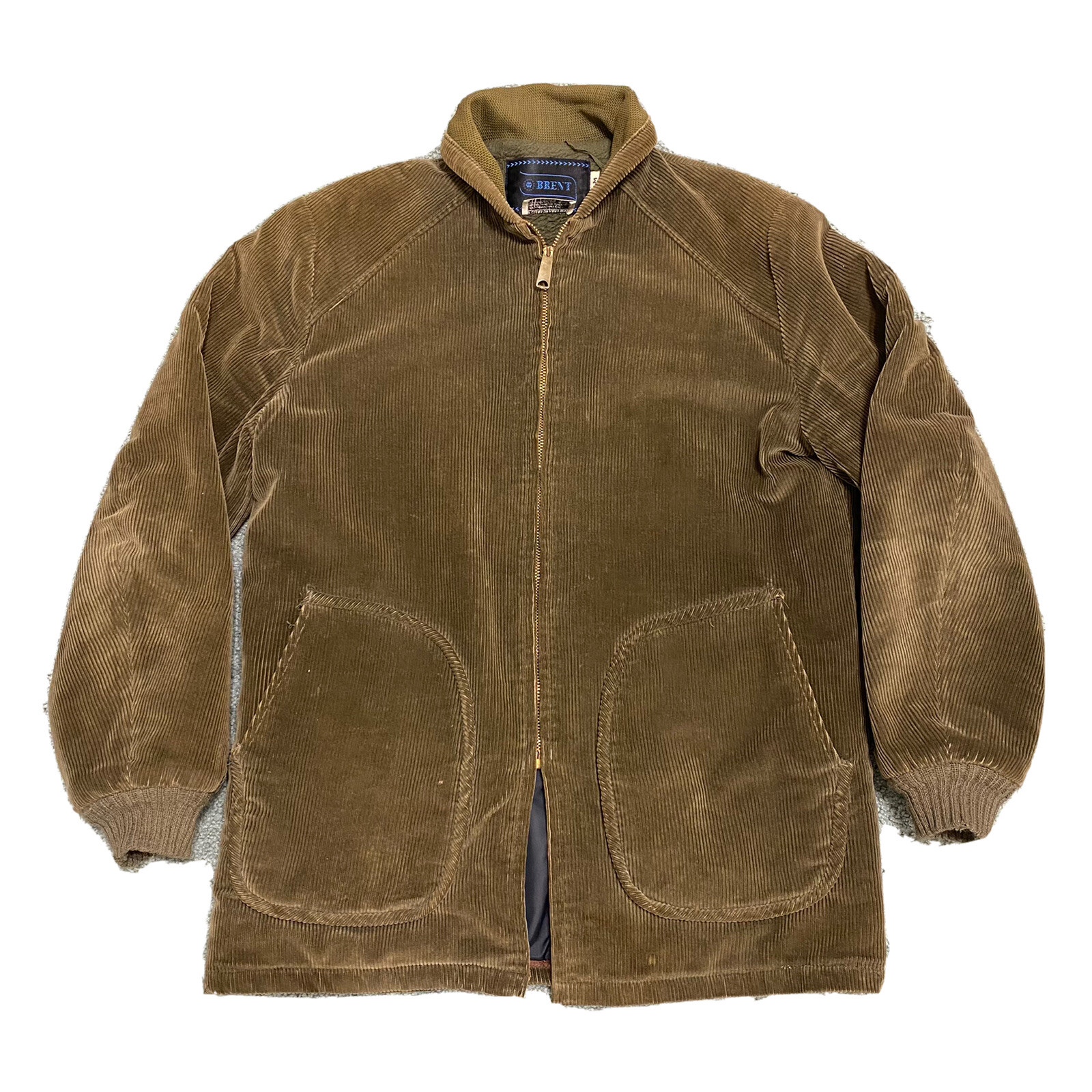 Vintage 60s Brent Corduroy Shawl Collar Bomber Jacket… Gem