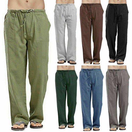 Men Plus Casual Cotton Linen Loose 