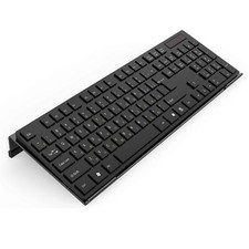 Acrylic Tilted Computer Keyboard Stand Black Ergonomic Typing Non-Slip Case