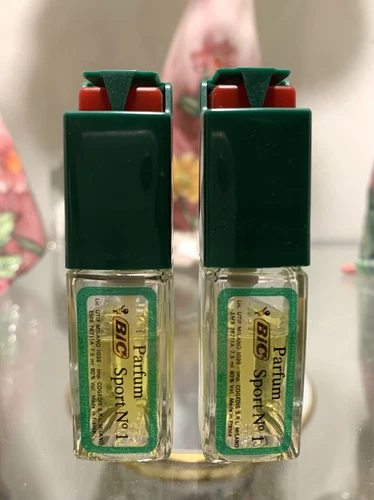 2PCS PARFUM BIC SPORT SPRAY 7.5ML VINTAGE RARE UNISEX COLLECTION