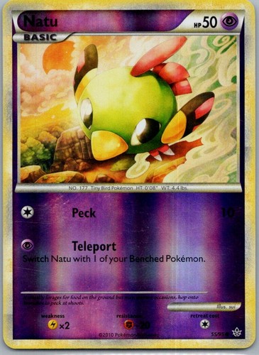 Natu Unleashed 55/95 Near Mint NM Reverse Holo