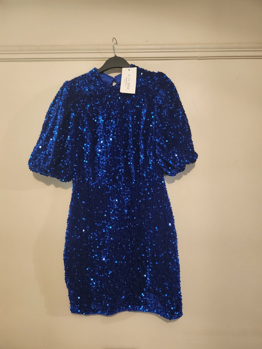 princess polly baby blue dress Baby Blue Sequin Gown