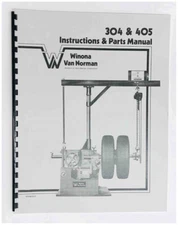 Winona Van Norman 304 & 405 Brake Drum Lathe Manual