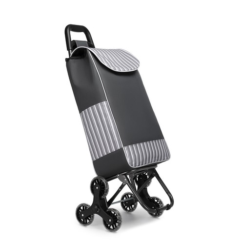 Large 6 Wheel Folding Lightweight Shopping Trolley Mobility Stair Climb Cart Bag - Picture 30 of 44