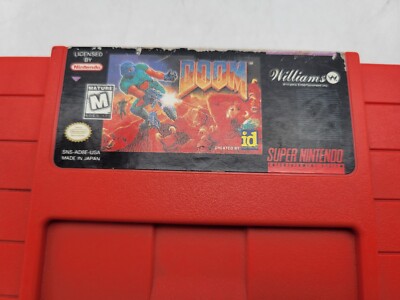 Doom (Super Nintendo SNES, 1995) *Cart Only* Authentic Tested