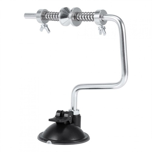Schnurspulgerät mit Saugnapf Angelschnur Wickler Rolle Spooler Metall 15cm