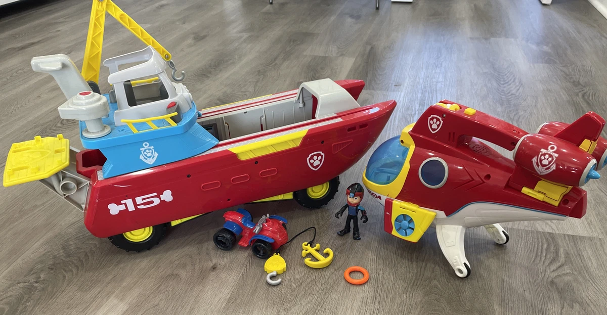  Paw Patrol Sea Patrol, Sea Patroller Transforming Toy Vehicle  with Lights & Sounds, Ages 3 & up : Toys & Games