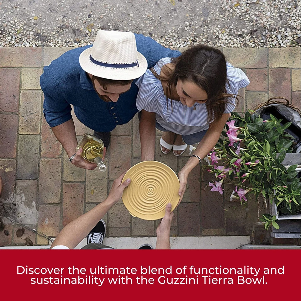 GUZZINI Tierra 11.8" Cuenco Extra Grande con Tapa - Taupe - Plástico 100% Reciclado Foto 3 de 4