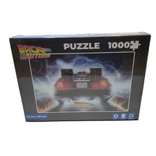 Back To The Future DeLorean McFly Car 1000 Piece Classic 90's SD Toys Puzzle NEW
