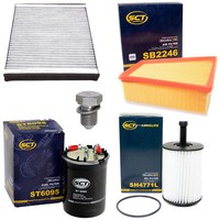 Filter Set Kraftstoff-ÖL-Luft-Innenraum + Schraube FüR Seat Skoda VW Polo 1.4