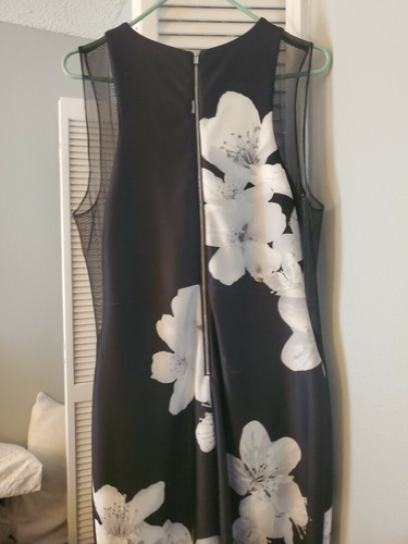 Calvin Klein Vintage Ball Gown w Floral And Lace - Picture 3 of 4