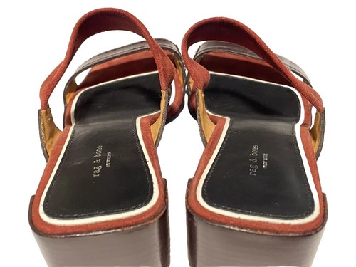 Rag & Bone Sandal Block Heels Suede & Leather Women's Shoes Size EU 36 / US 6 - Picture 12 of 22