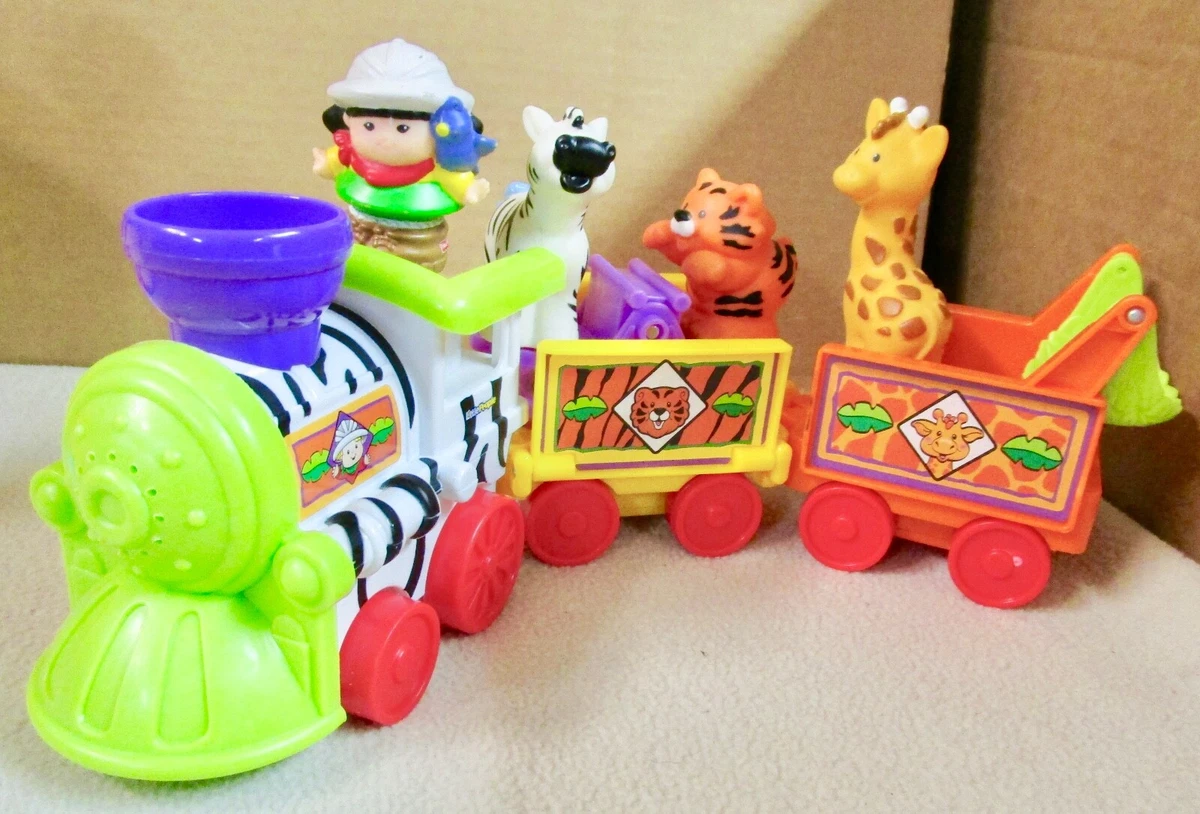 Fisher price toy train with animals sales