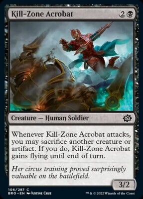 MTG Brothers War *FOIL* C Kill-Zone Acrobat #106