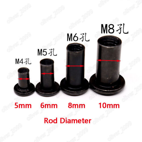 M3 M4 M5 M6 M8 Schwarzer Allen flachen Hülsenmutter Möbelmutter Innensechskant - Bild 2 von 9