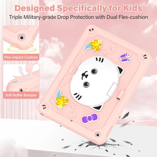 Funda protectora con soporte a prueba de golpes para niños para iPad 7ª 8ª 9ª generación con correa para el hombro EE. UU. - Imagen 5 de 47
