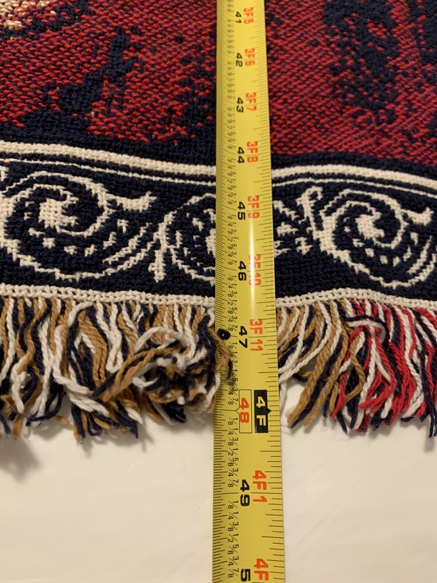 ❤️Christmas Woven Jacquard Throw Little Drummer Boy With Lamb 48
