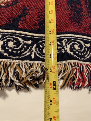 ❤️Christmas Woven Jacquard Throw Little Drummer Boy With Lamb 48