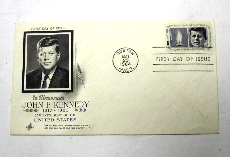 John F Kennedy First Day Of Issue Boston May 29, 1964