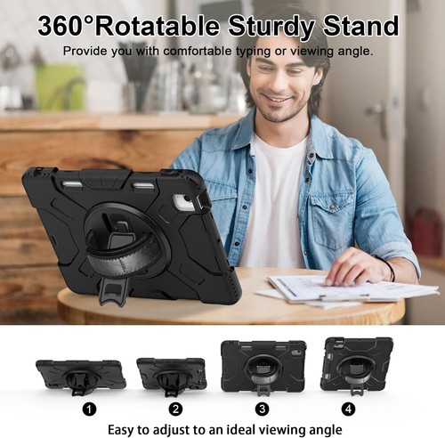 Hard Stand Case Cover Strap Screen Protector For iPad Pro 11 Air 4th 5th Gen - Picture 4 of 7