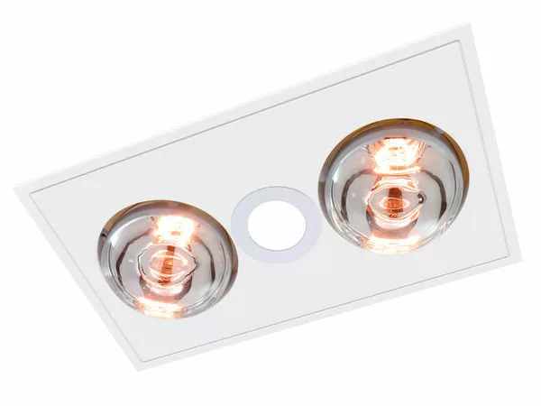 Slimline bathroom heat lamp deals