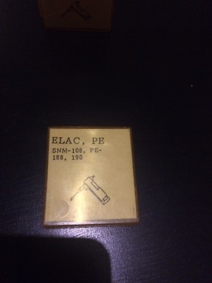 Tonabnehmer Nadel, Elac PE SNM-108, PE 188, 190