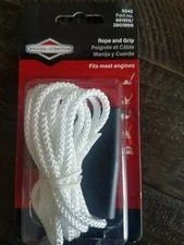 NEW OEM BRIGGS & STRATTON STARTER ROPE AND GRIP (FITS MOST ENGINES)