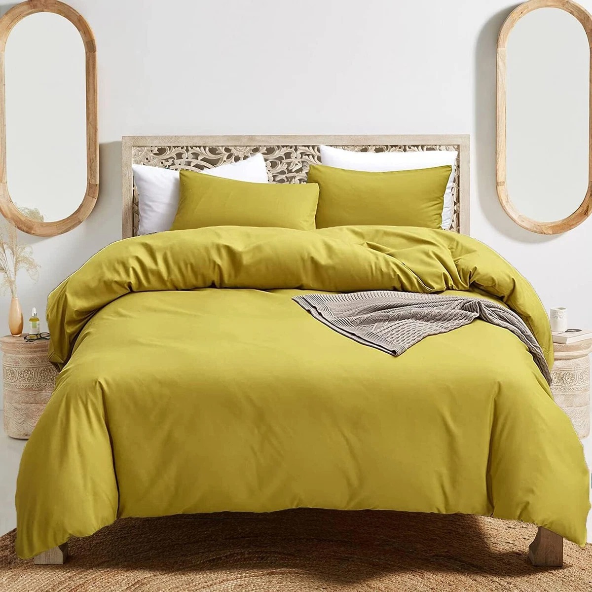 Moss Yellow & Olive Green Bedding Bundle