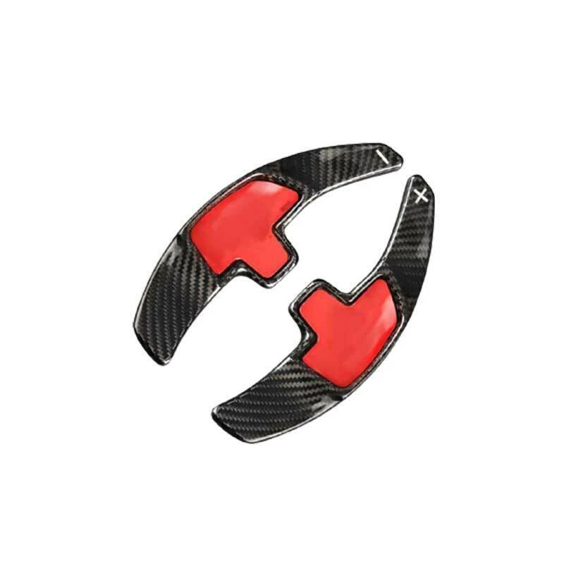 Interruptor de paletas de cambio de volante para Benz Clase E 2016-21 vinilo fibra de carbono Foto 2 de 4