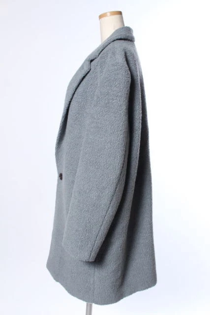 Beautiful People Coat Chester Boa Wool 36 Blue Ako0423 Women 'S