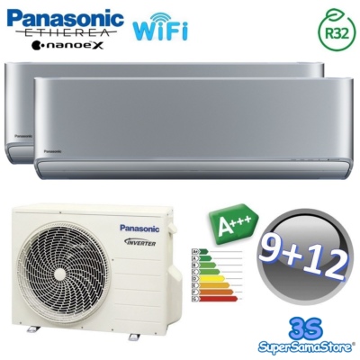 Climatiseur Panasonic Etherea Double Split Z 9k+9k – WiFi NanoeX – A+++ Réversible