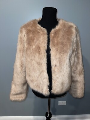 Carolina Belle faux fur peach coat